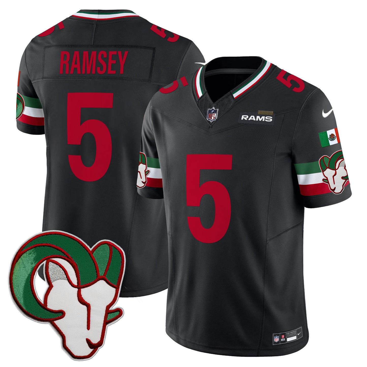 Los Angeles Rams Mexico Vapor Limited Jersey - All Stitched