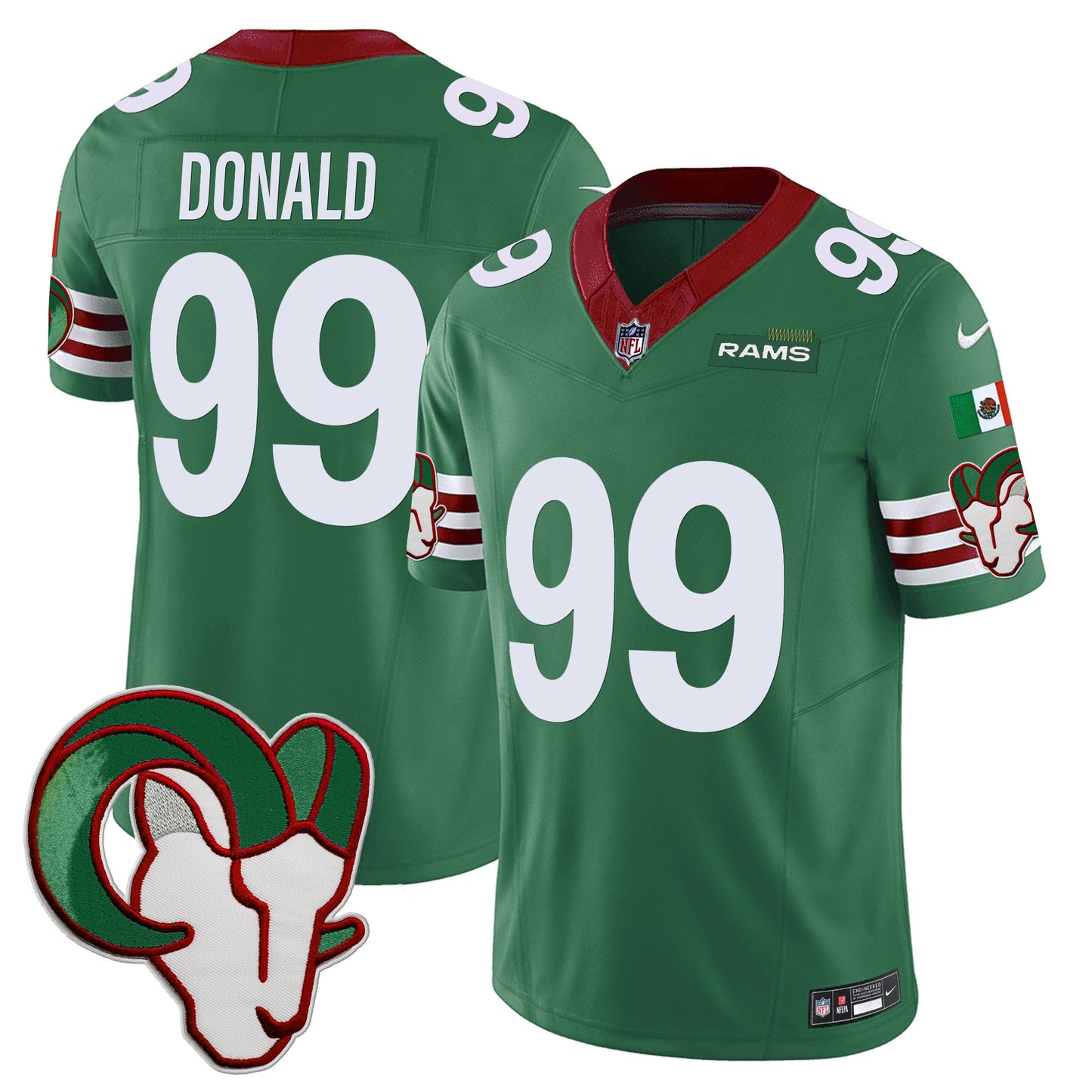 Los Angeles Rams Mexico Vapor Limited Jersey - All Stitched