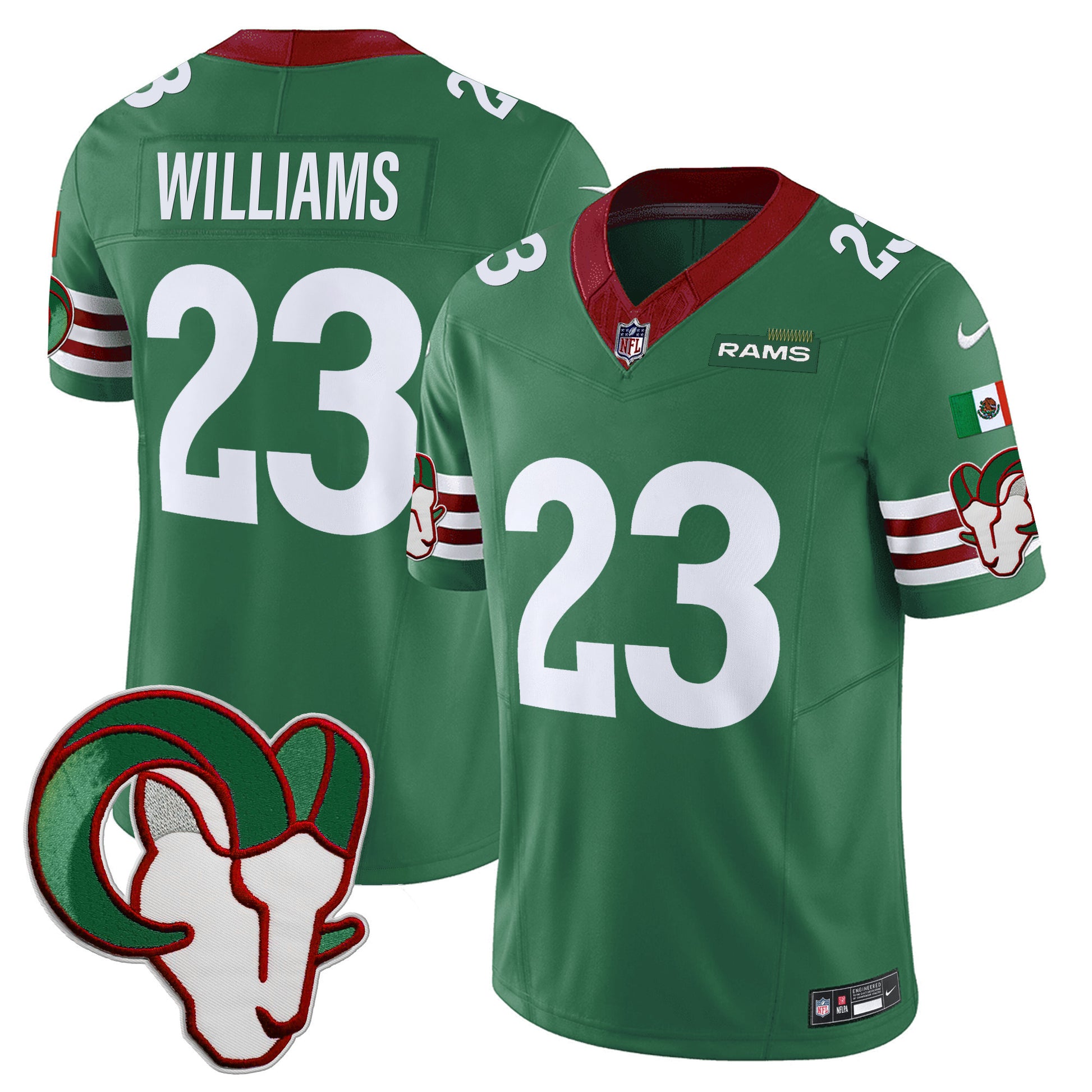 Los Angeles Rams Mexico Vapor Limited Jersey - All Stitched