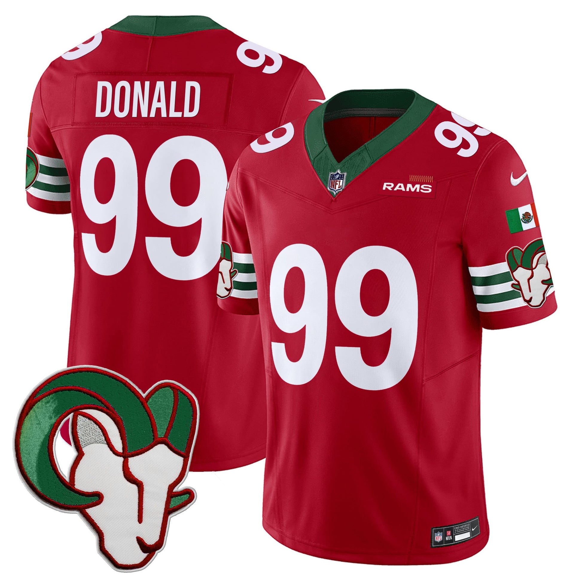 Los Angeles Rams Mexico Vapor Limited Jersey - All Stitched
