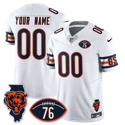 CHI Honor Steve McMichael Custom Jersey - All Stitched