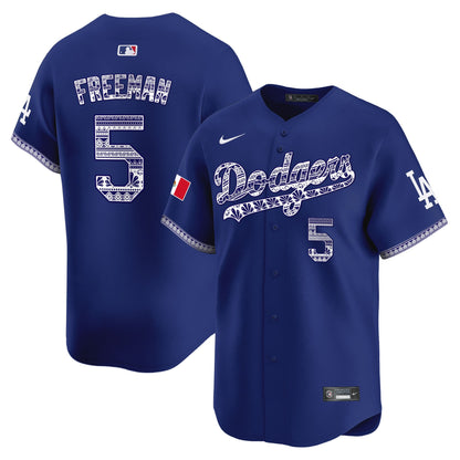 Los Angeles Dodgers Mexico Vapor Premier Limited Jersey V3 - All Stitched