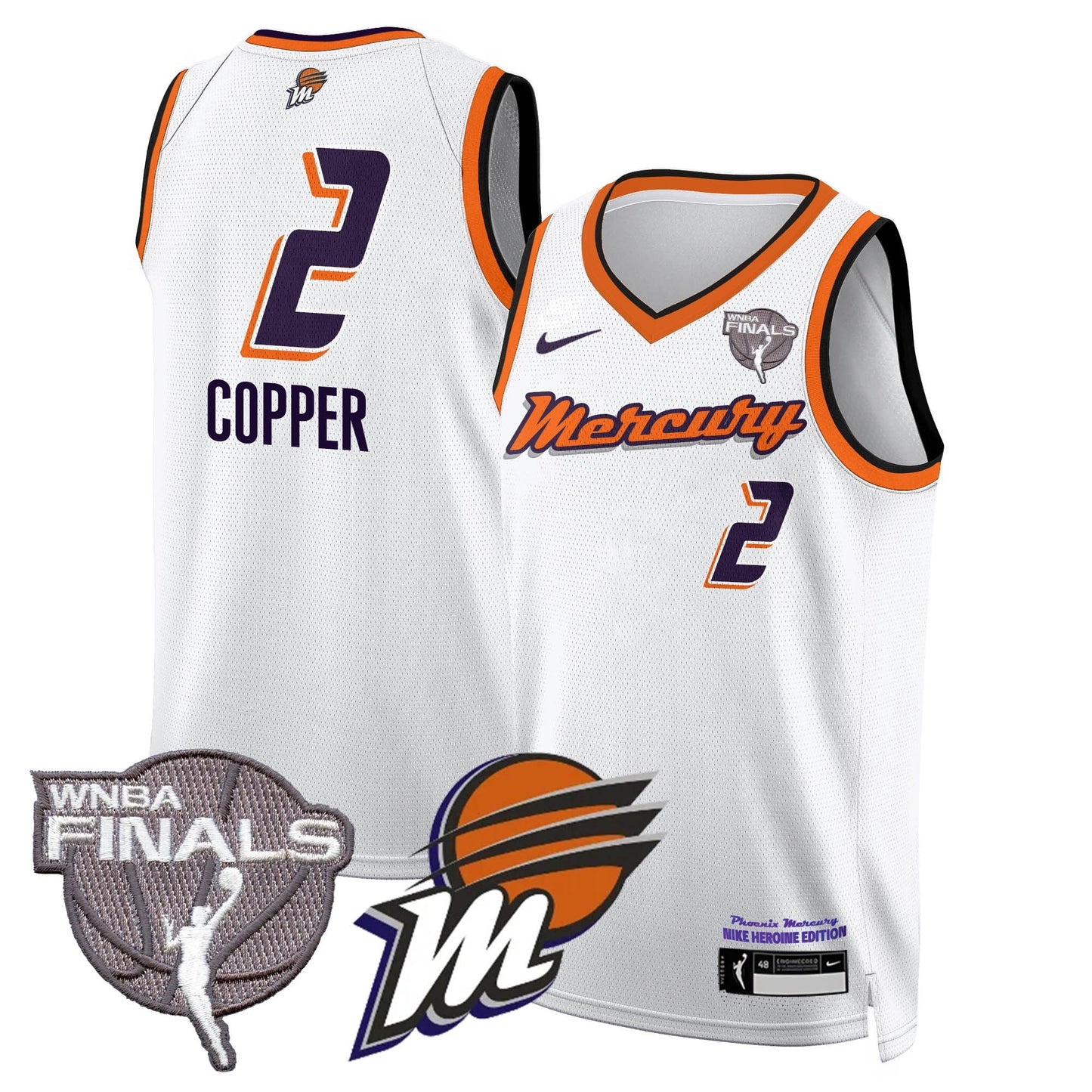 Phoenix Mercury 2025 WNBA Finals Jersey - All Stitched