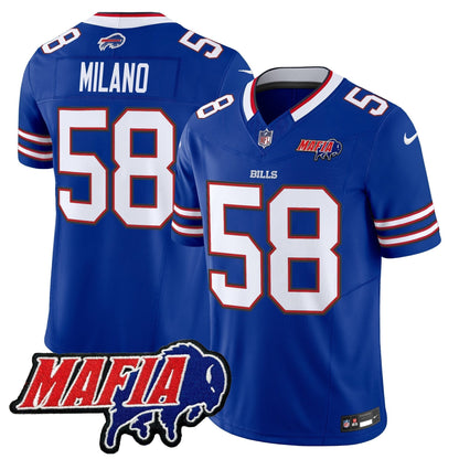 BUF 2025 Bills Mafia Patch Vapor Limited Jersey - All Stitched