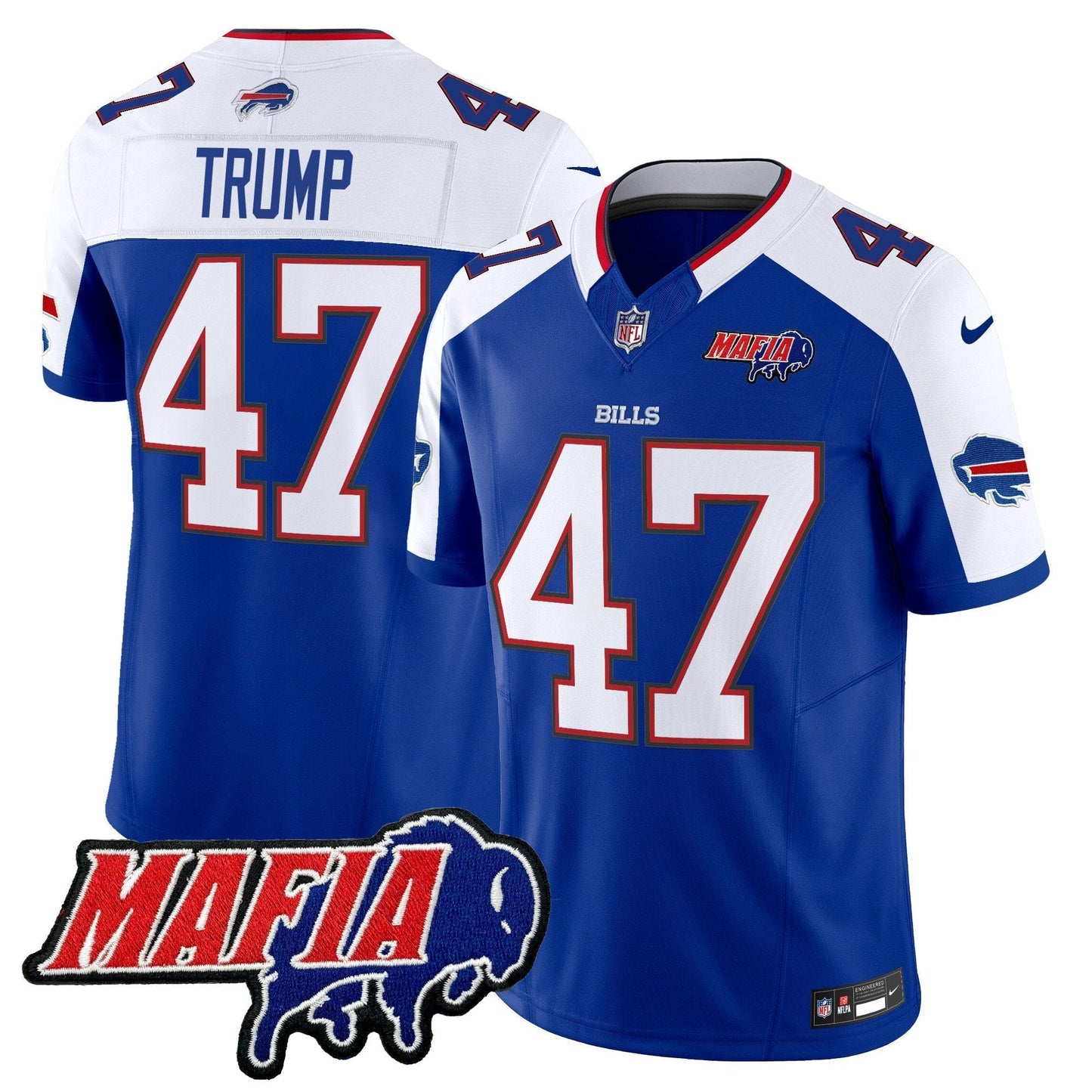 BUF 2025 Bills Mafia Patch Vapor Limited Jersey - All Stitched
