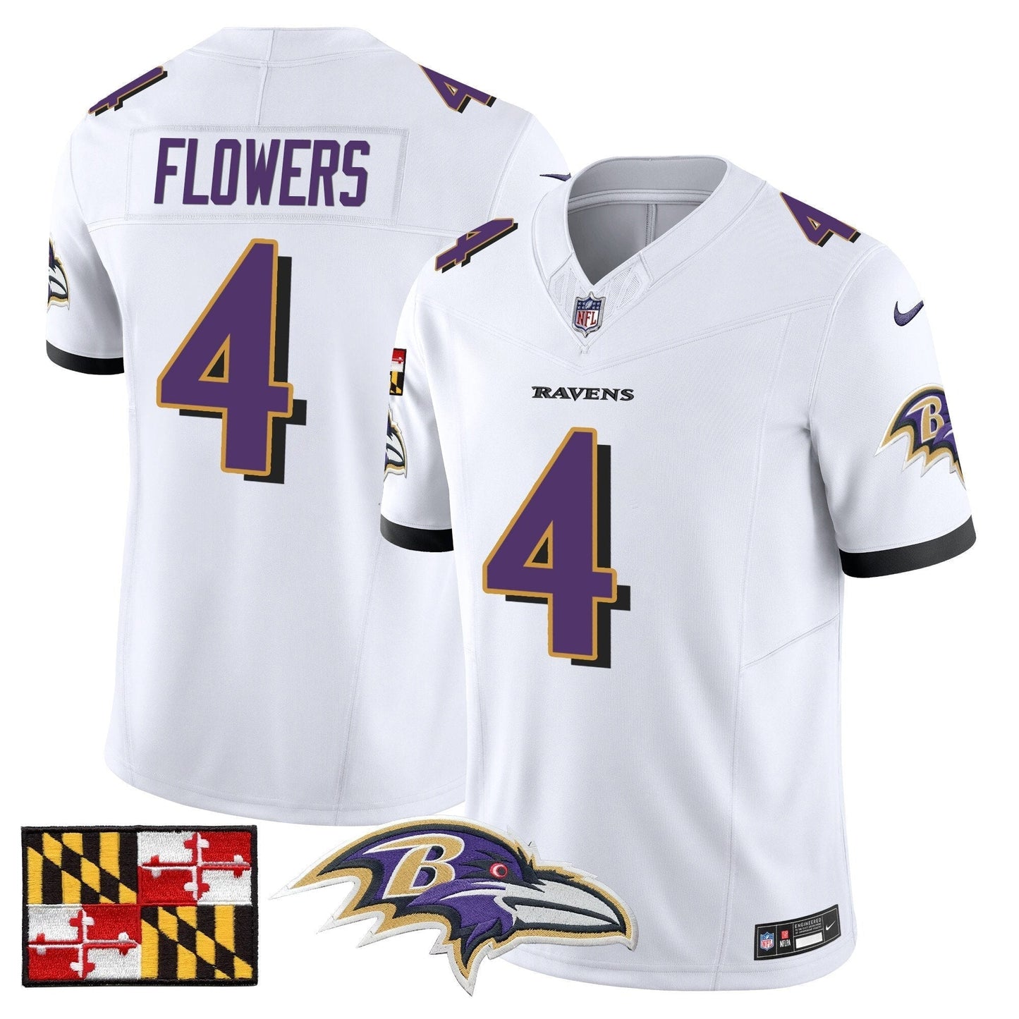 BAL 2024 Maryland Flag Vapor Limited Jersey - All Stitched