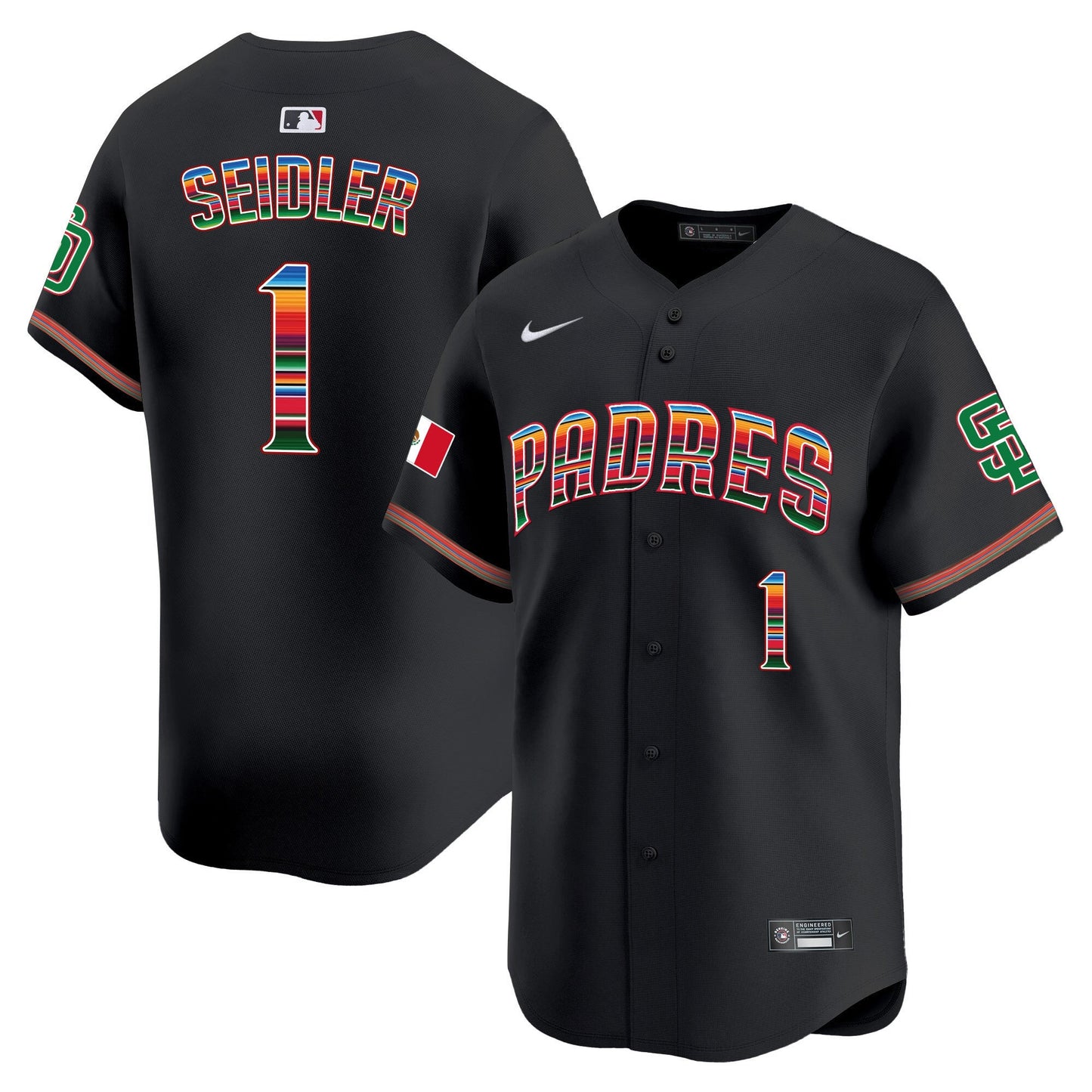 Men's San Diego Padres Mexico Premier Limited Jersey - All Stitched