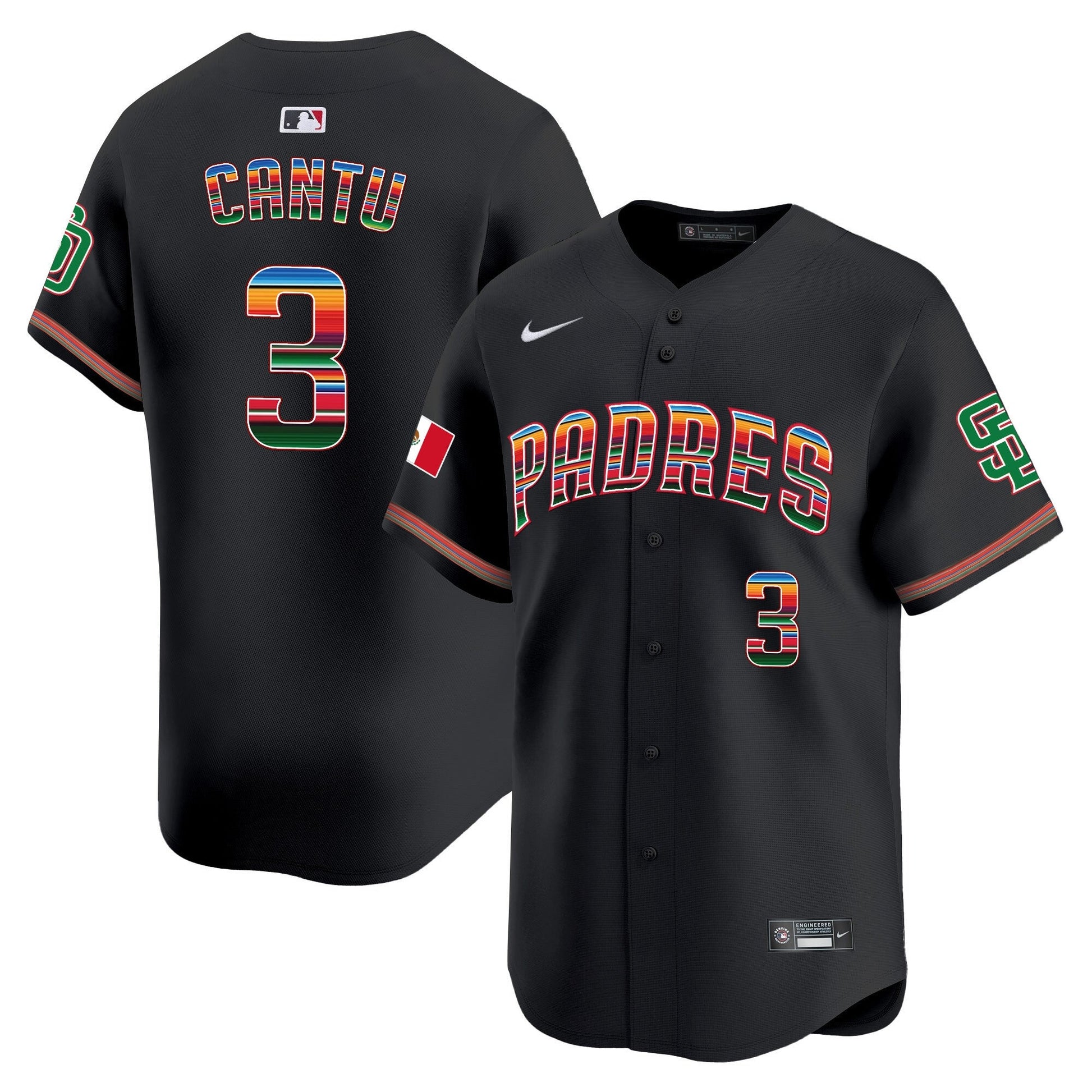 Men's San Diego Padres Mexico Premier Limited Jersey - All Stitched