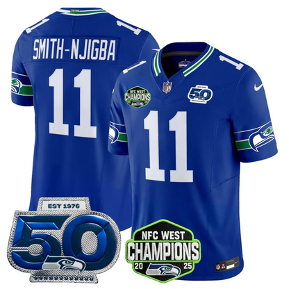 SEA 2026 NFC West Champions Limited Jersey - 50th Season Patch - All Stitched n2