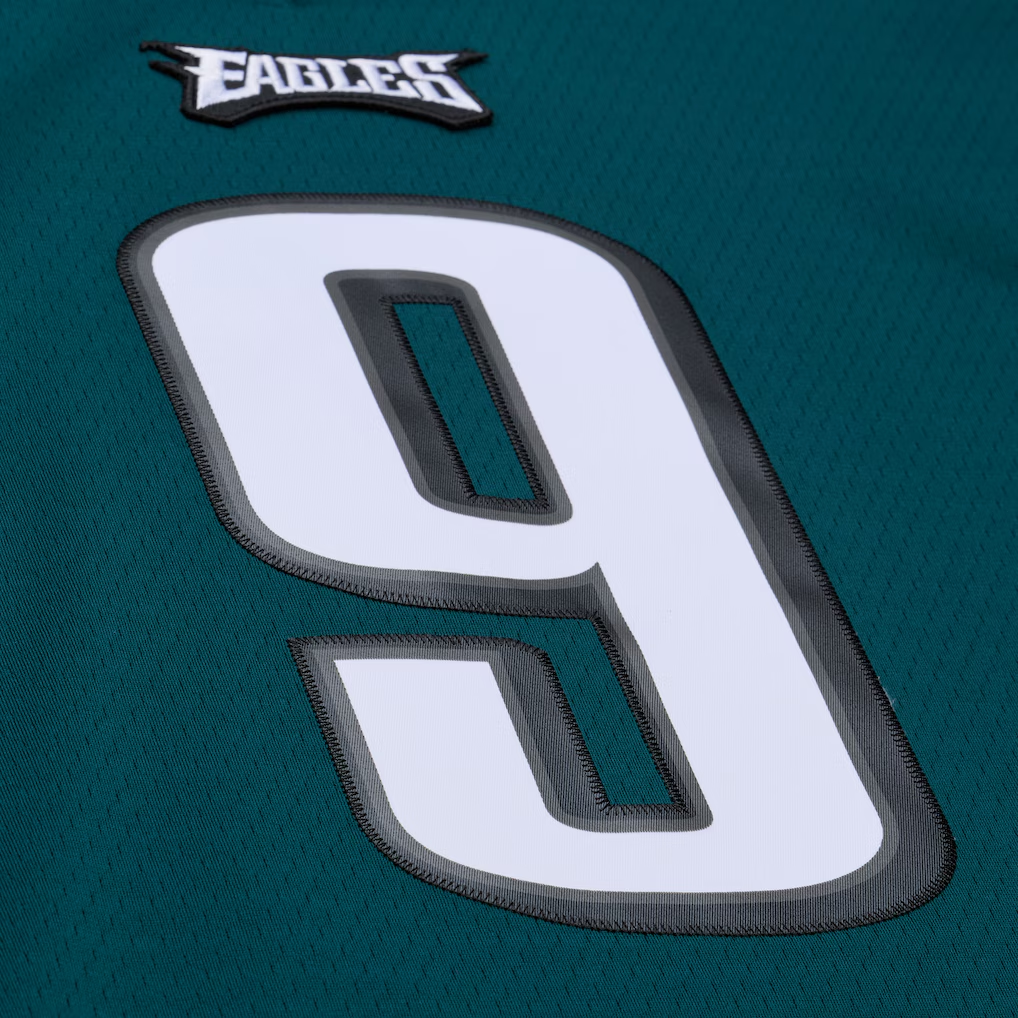 PHI Kelly Green Nick Foles 2017 Midnight Green Legacy Jersey - All Stitched