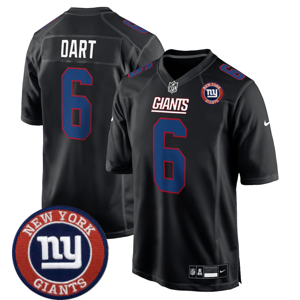 Jaxson Dart #6 NYG Jersey - All Stitched N1