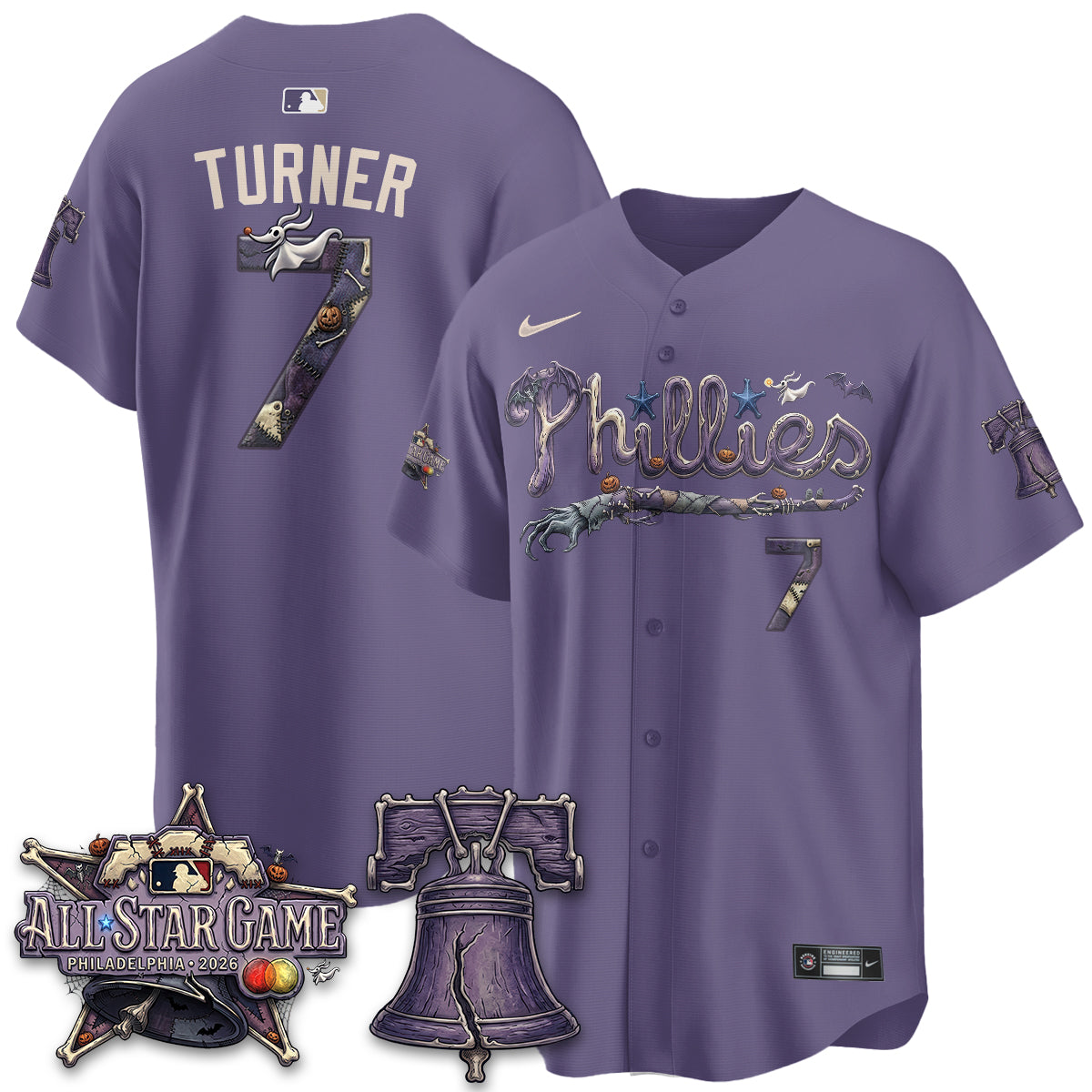 Philadelphia Phillies Nightmare Edition Vapor Jersey - Printed-NHM