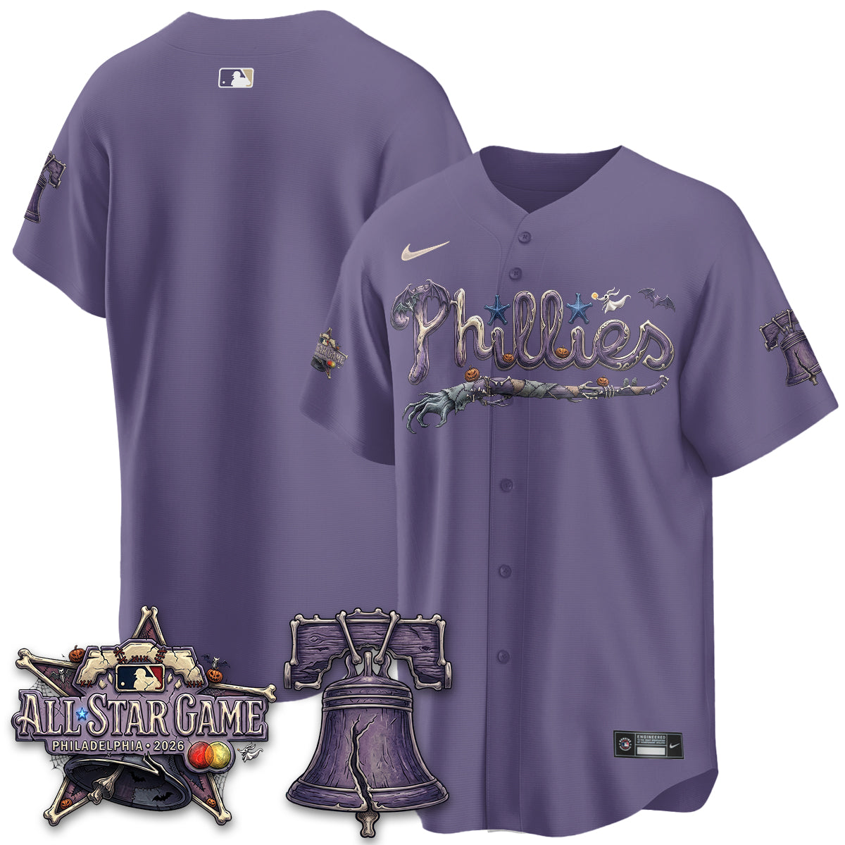 Philadelphia Phillies Nightmare Edition Vapor Jersey - Printed-NHM